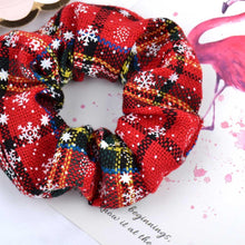 Load image into Gallery viewer, 4.38 Inch Fashion Christmas Scrunchie Elastic New Handmade Head Bands Hair Rope Ponytail Holder Headdress Ponytail Holder Accessories for Women
