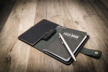 Load image into Gallery viewer, Leather Field Notes Cover -  Black
