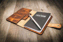 Load image into Gallery viewer, Leather Field Notes Cover -  Chestnut Brown
