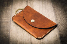 Load image into Gallery viewer, The Richmond Leather Keychain Wallet in Chestnut Brown
