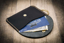 Load image into Gallery viewer, The Richmond Leather Keychain Wallet in Black
