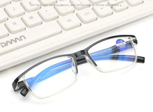 Load image into Gallery viewer, BrightVision 4-Pack Spring Hinge Anti-Blue Light Readers - Stylish Protection for Your Eyes
