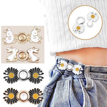 Load image into Gallery viewer, 4 Sets Pant Waist Tightener Fashion Pants Clips Waist Tightener Sewing Buttons Pins for Jeans Dress Too Big Loose Adjustable  Button Pins Sewing Button Waist Tightener Clip Waist Adjuster Clips for Dresses Pants Jeans
