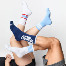 Load image into Gallery viewer, 4 Stripe Casual Crew Socks 2-Pack

