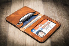 Load image into Gallery viewer, The Georgetown Minimalist Wallet in Chestnut Brown

