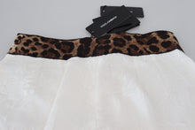 Load image into Gallery viewer, Dolce &amp; Gabbana White Leopard Print High Waist Pants
