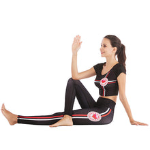 Load image into Gallery viewer, Printed navel short-sleeved quick-drying dance dress
