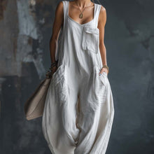 Load image into Gallery viewer, Women’s Casual Versatile Solid Color Loose Jumpsuit
