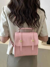 Load image into Gallery viewer, Elegant Leather Flap Backpack Bag
