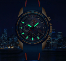 Load image into Gallery viewer, Men's Waterproof Modern Watch With Rubber Straps Multifunction Watches Unique Design Perfect Gift
