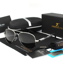 Load image into Gallery viewer, Aviation Luxury Aluminum Magnesium Gold Fashion Polarized Lens Sunglasses Men/Women Driving Mirror Sunglasses  Military Style
