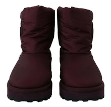 Load image into Gallery viewer, Dolce &amp; Gabbana Bordeaux Nylon Boots Padded Mid Shoes
