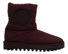Load image into Gallery viewer, Dolce &amp; Gabbana Bordeaux Nylon Boots Padded Mid Shoes
