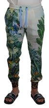 Load image into Gallery viewer, Dolce &amp; Gabbana White Floral Printed Men Jogger Pants
