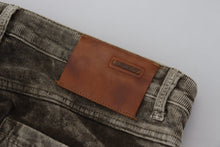 Load image into Gallery viewer, Acht Gray Washed Cotton Corduroy Slim Fit Men Jeans
