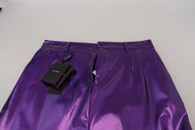 Load image into Gallery viewer, Dolce &amp; Gabbana Purple Shining Men Casual Pants
