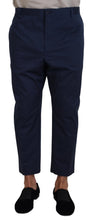 Load image into Gallery viewer, Dolce &amp; Gabbana Blue Cotton Men Cropped Pants
