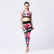 Load image into Gallery viewer, 💪 Seamless 2-Piece Yoga Set – High-Waist Leggings &amp; Crop Top
