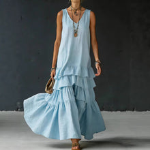 Load image into Gallery viewer, Women's Ice Silk Sleeveless Loose Maxi Dress – 6 Colors S–5XL
