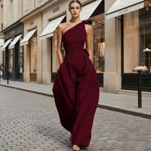 Load image into Gallery viewer, Women's Sleeveless Halter Neck Cinched Waist Slim Jumpsuit – 6 Colors S–2XL

