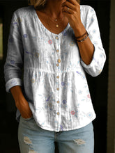 Load image into Gallery viewer, Women's Plus-Size Printed Cardigan – Boho Loose Fit 3/4 Sleeve Top
