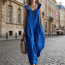 Load image into Gallery viewer, Women's Sleeveless Button-Down Tank Jumpsuit
