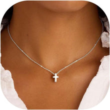 Load image into Gallery viewer, Elegant 14K Gold Plated Cross Necklace — Durable, Hypoallergenic &amp; Timeless
