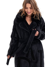 Load image into Gallery viewer, Maru Wool Blend Intarsia Winter Coat
