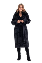 Load image into Gallery viewer, Maru Wool Blend Intarsia Winter Coat
