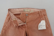 Load image into Gallery viewer, Acht Pink Mid Waist Slim Fit Women Casual Pants
