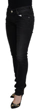 Load image into Gallery viewer, Acht Black Cotton Low Waist Slim Fit Women Casual Denim Jeans
