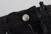 Load image into Gallery viewer, Acht Black Cotton Low Waist Slim Fit Women Casual Denim Jeans
