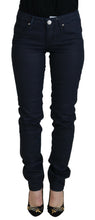Load image into Gallery viewer, Acht Blue Cotton Low Waist Slim Fit Women Casual Denim Jeans
