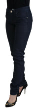 Load image into Gallery viewer, Acht Blue Cotton Low Waist Slim Fit Women Casual Denim Jeans

