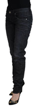 Load image into Gallery viewer, Acht Black Cotton Low Waist Slim Fit Women Casual Denim Jeans
