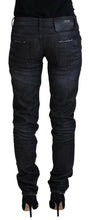 Load image into Gallery viewer, Acht Black Cotton Low Waist Slim Fit Women Casual Denim Jeans
