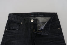 Load image into Gallery viewer, Acht Black Cotton Low Waist Slim Fit Women Casual Denim Jeans
