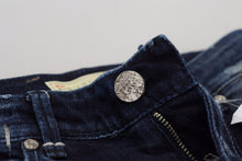 Load image into Gallery viewer, Acht Blue Cotton Low Waist Slim Fit Women Casual Denim Jeans
