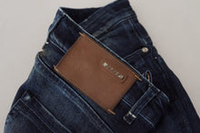 Load image into Gallery viewer, Acht Blue Cotton Low Waist Slim Fit Women Casual Denim Jeans
