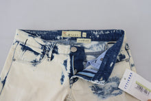 Load image into Gallery viewer, Acht White Blue Cotton Skinny Women Tattered Denim Jeans
