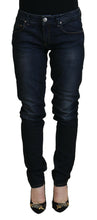 Load image into Gallery viewer, Acht Blue Cotton Skinny Low Waist Women Casual Denim Jeans
