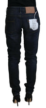 Load image into Gallery viewer, Acht Blue Cotton Skinny Low Waist Women Casual Denim Jeans
