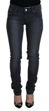 Load image into Gallery viewer, Acht Gray Cotton Skinny Low Waist Women Casual Denim Jeans
