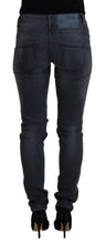 Load image into Gallery viewer, Acht Gray Cotton Skinny Low Waist Women Casual Denim Jeans
