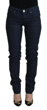 Load image into Gallery viewer, Acht Blue Cotton Skinny Low Waist Women Casual Denim Jeans
