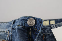 Load image into Gallery viewer, Acht Blue Washed Cotton Low Waist Women Casual Jeans
