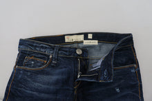 Load image into Gallery viewer, Acht Blue Washed Cotton Low Waist Women Casual  Jeans
