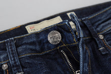 Load image into Gallery viewer, Acht Blue Washed Cotton Low Waist Women Casual  Jeans
