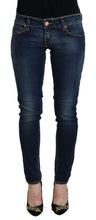 Load image into Gallery viewer, Acht Blue Cotton Low Waist Skinny Women Casual Jeans
