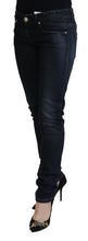 Load image into Gallery viewer, Acht Blue Cotton Low Waist Slim Fit Women Casual Jeans
